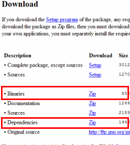 Once downloaded, wget-1.11.4-1-bin.zip, wget-1.11.4-1-dep.zip to extract to the same directory.